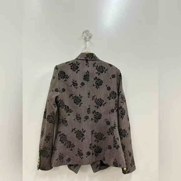 L’agence Bethany Flocked Herringbone Blazer $995 NEW - Picture 11 of 12